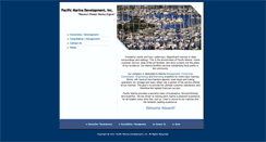 Desktop Screenshot of pacificmarinadevelopment.com