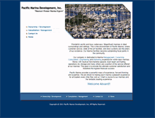 Tablet Screenshot of pacificmarinadevelopment.com